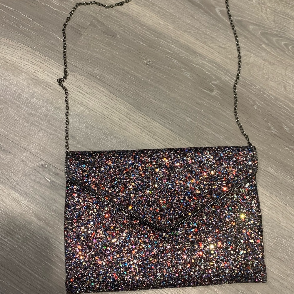 Vintage shimmer crossbody bag